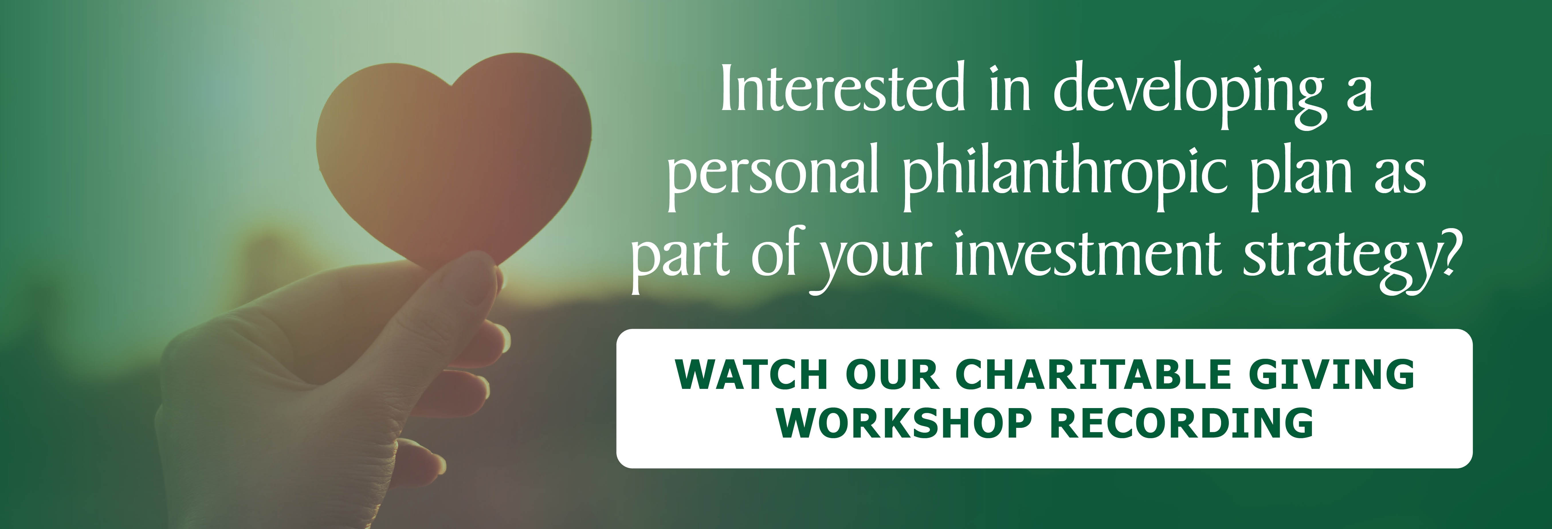 charitable giving workshop recording